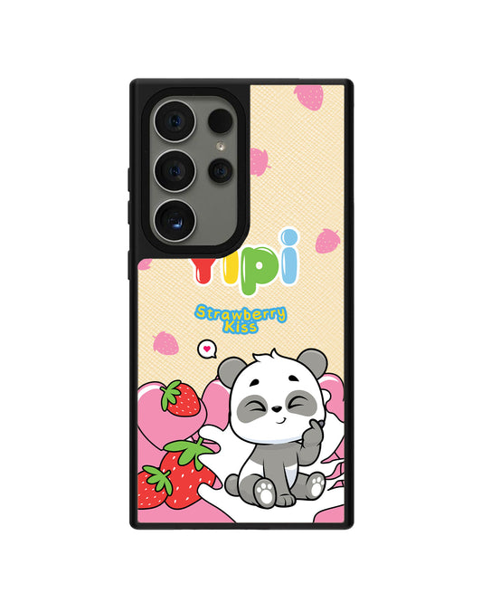 Android Leather Grip - Yipi Strawberry Kiss