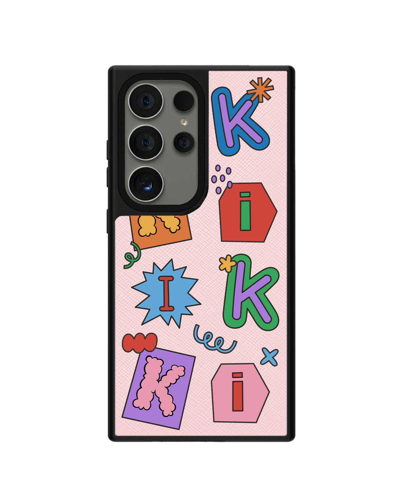 Android Leather Grip - CUSTOM MONOGRAM 3.0 Adorable