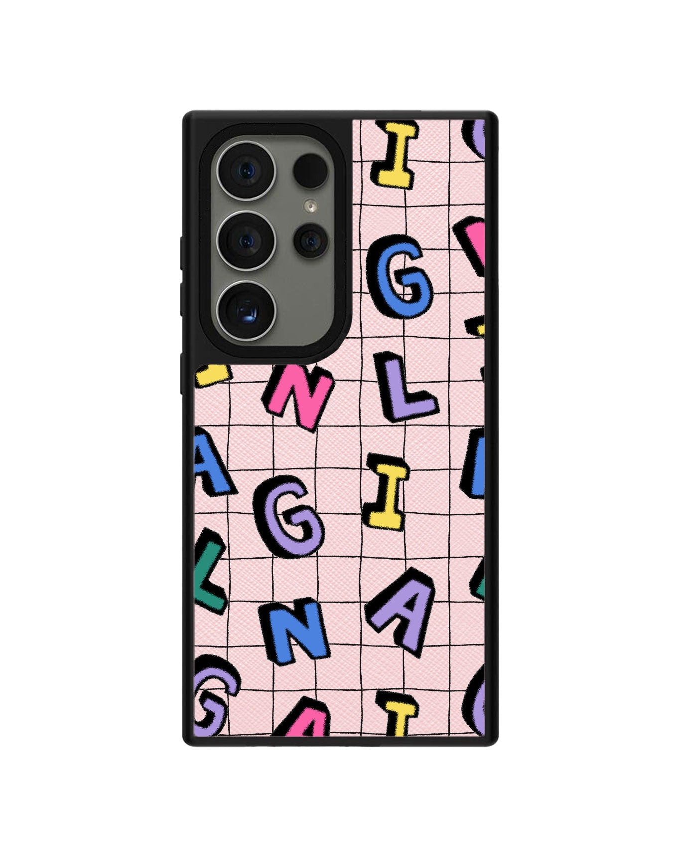 Android Leather Grip - CUSTOM MONOGRAM 3.0 Playful 2.0