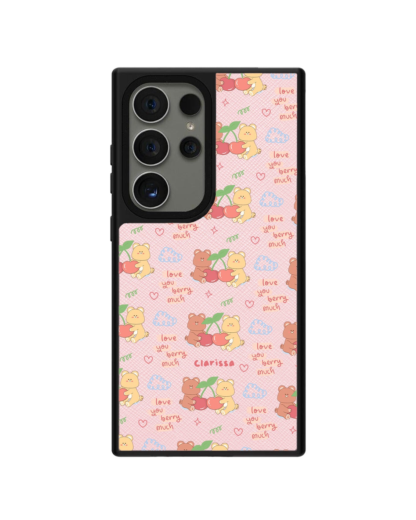 Android Leather Grip - Cherry Bear