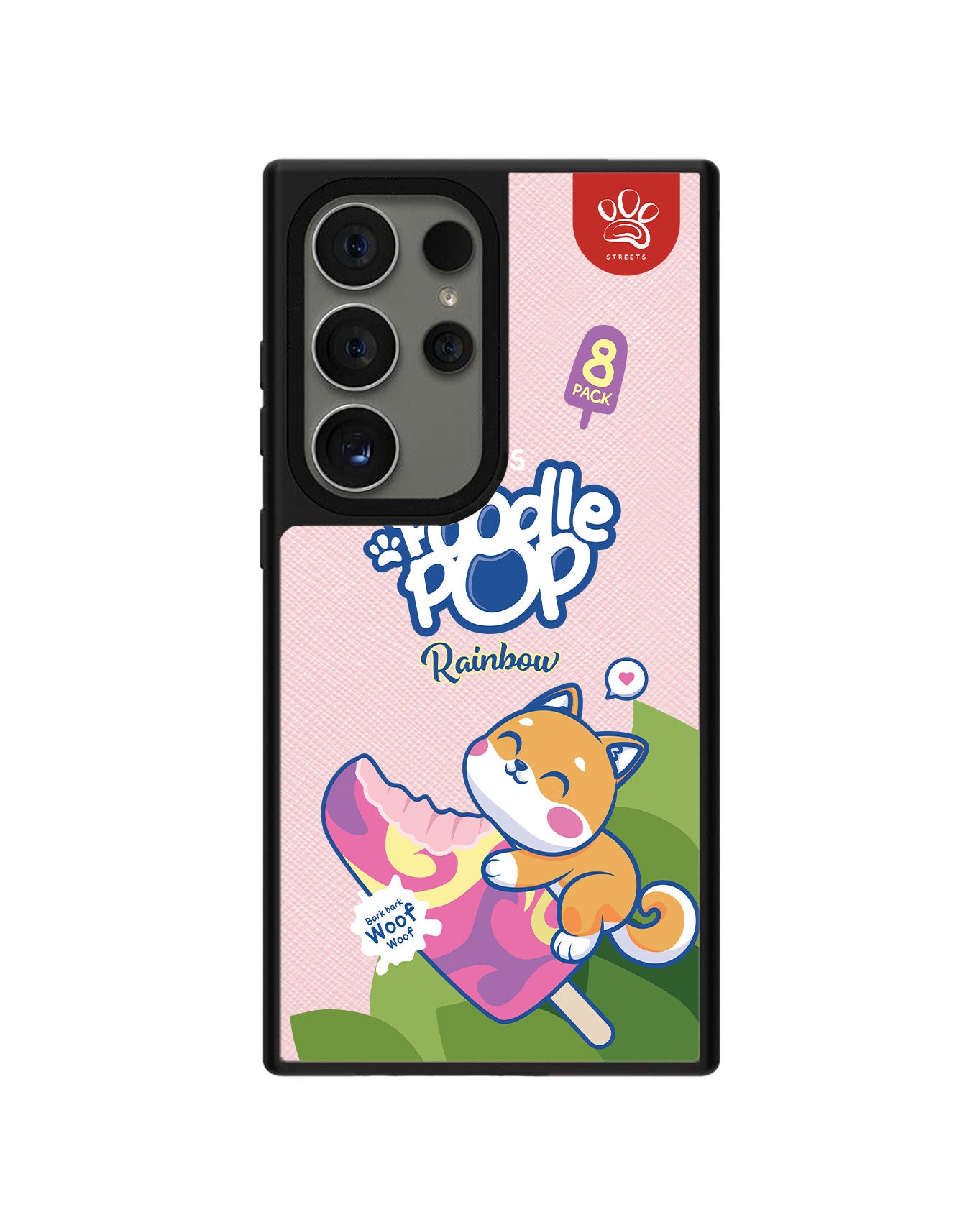 Android Leather Grip - Poodle Pop