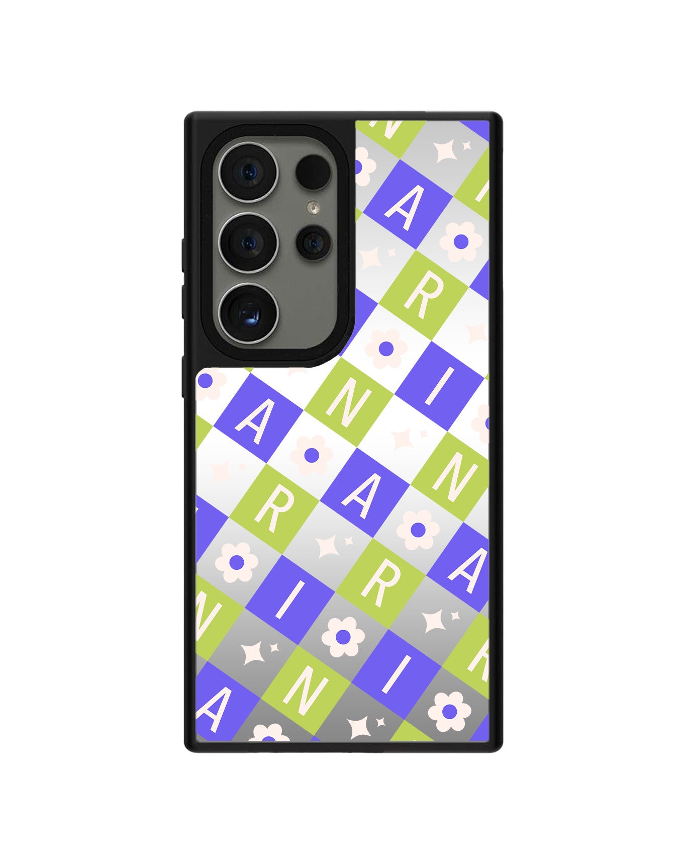 Android Mirror Grip - CUSTOM MONOGRAM 3.0 Flower Grid 5.0