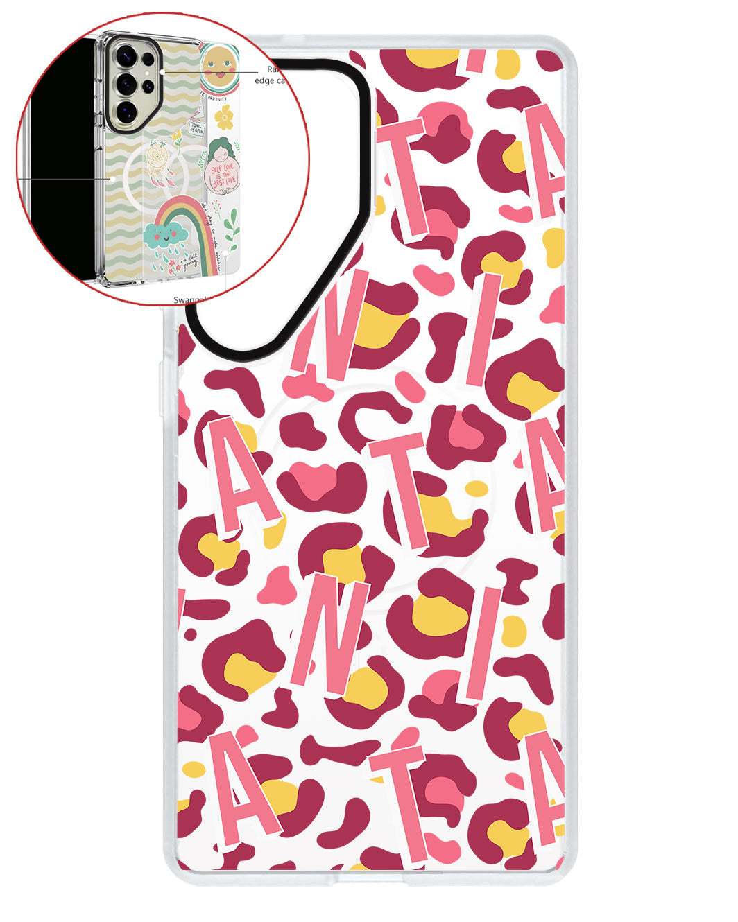 Magsafe Swappable Plate - CUSTOM MONOGRAM 3.0 Leopard 3.0