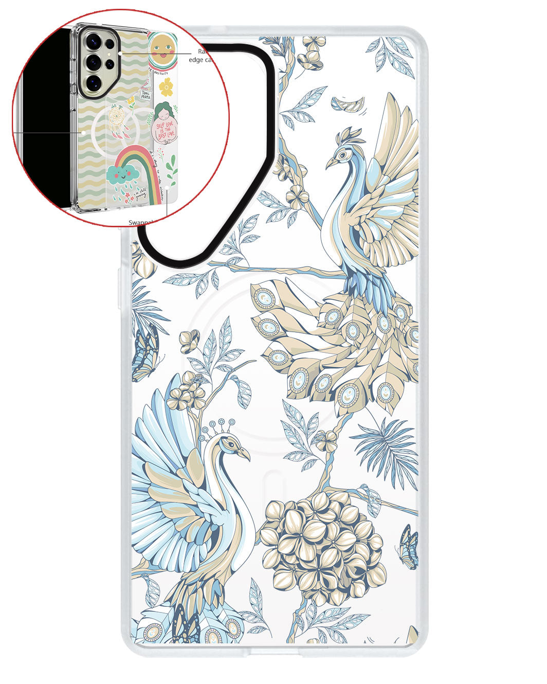 Magsafe Swappable Plate - Peacock 5.0