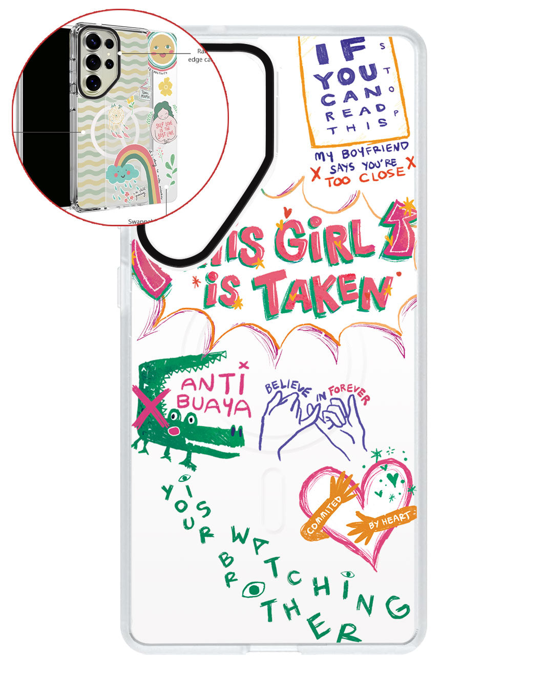 Magsafe Swappable Plate - Pelakor Proof Case (for her)