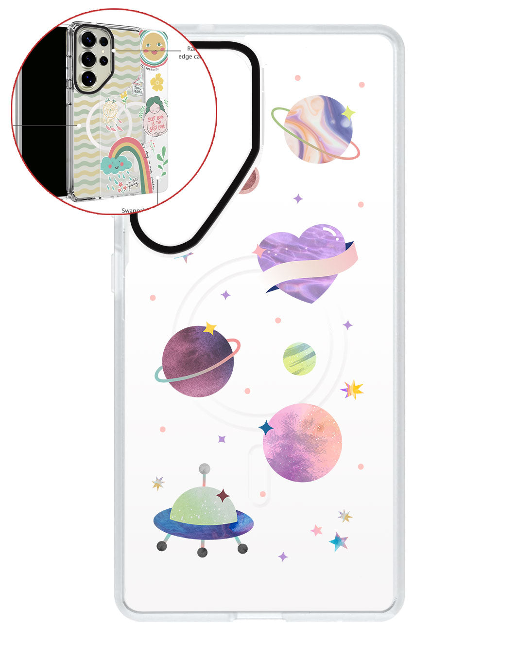 Magsafe Swappable Plate - Pink Planet