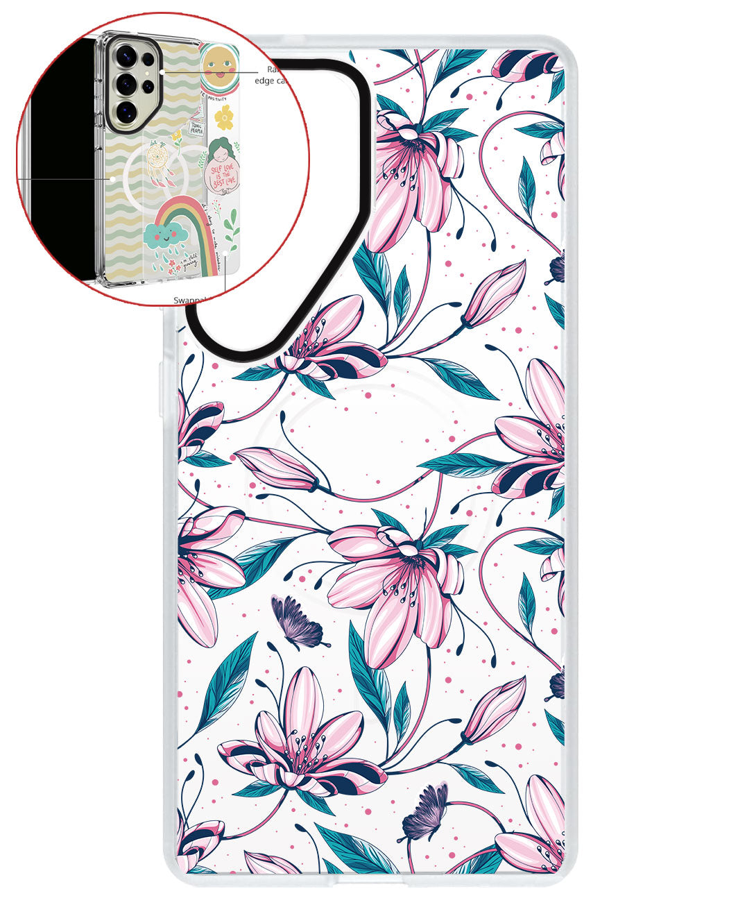 Magsafe Swappable Plate - Pink Tulip