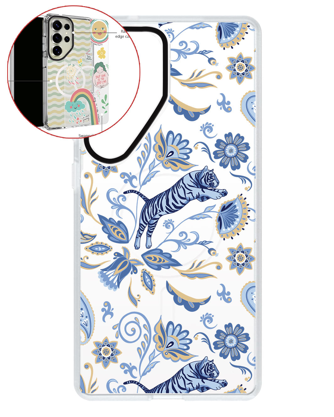 Magsafe Swappable Plate - Tiger & Floral 1.0