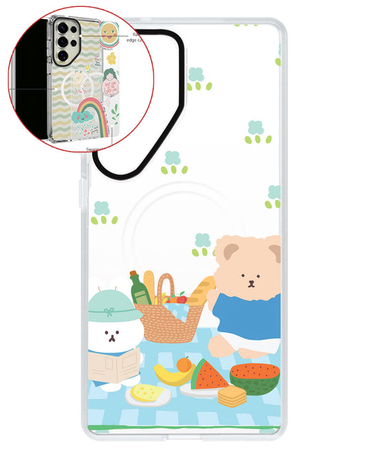 Magsafe Swappable Plate - Picnic Bear Blue