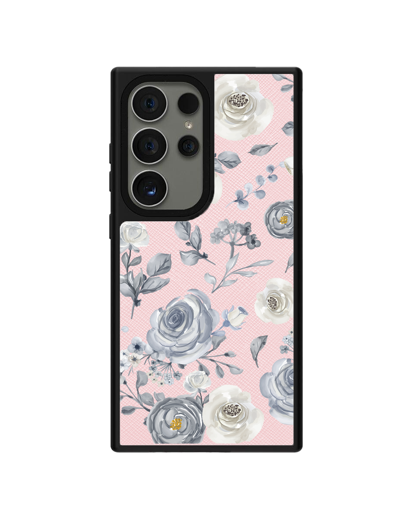 Android Leather Grip - Blue Rose