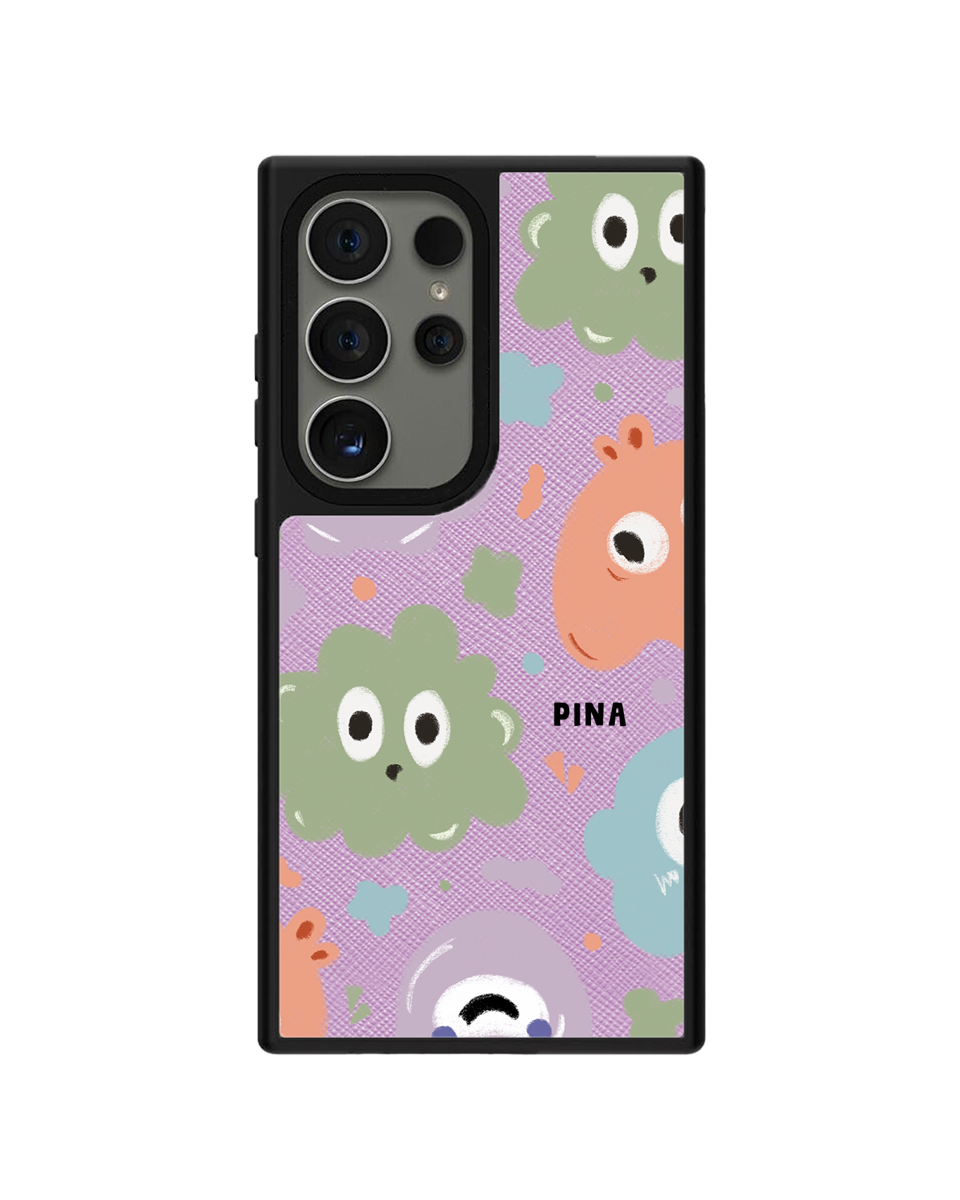 Android Leather Grip - Cute Monster 2.0