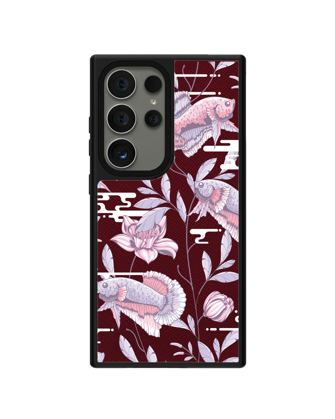 Android Leather Grip - Fish & Floral 1.0