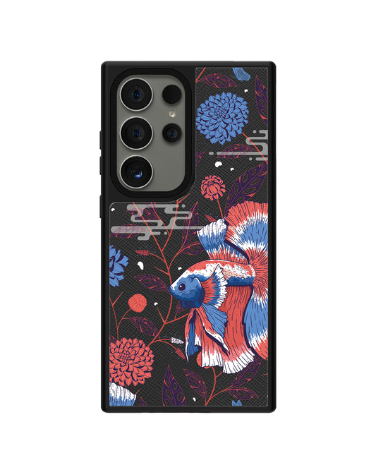 Android Leather Grip - Fish & Floral 2.0