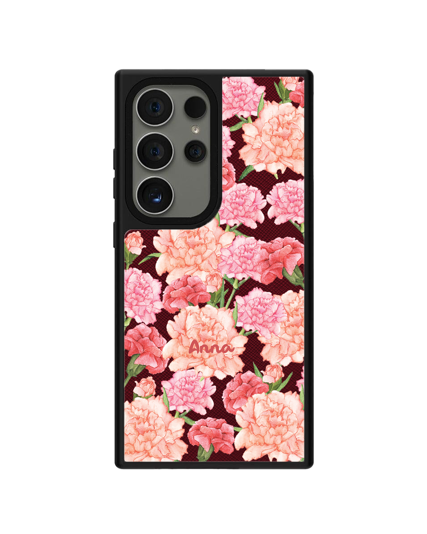 Android Leather Grip - January Carnation