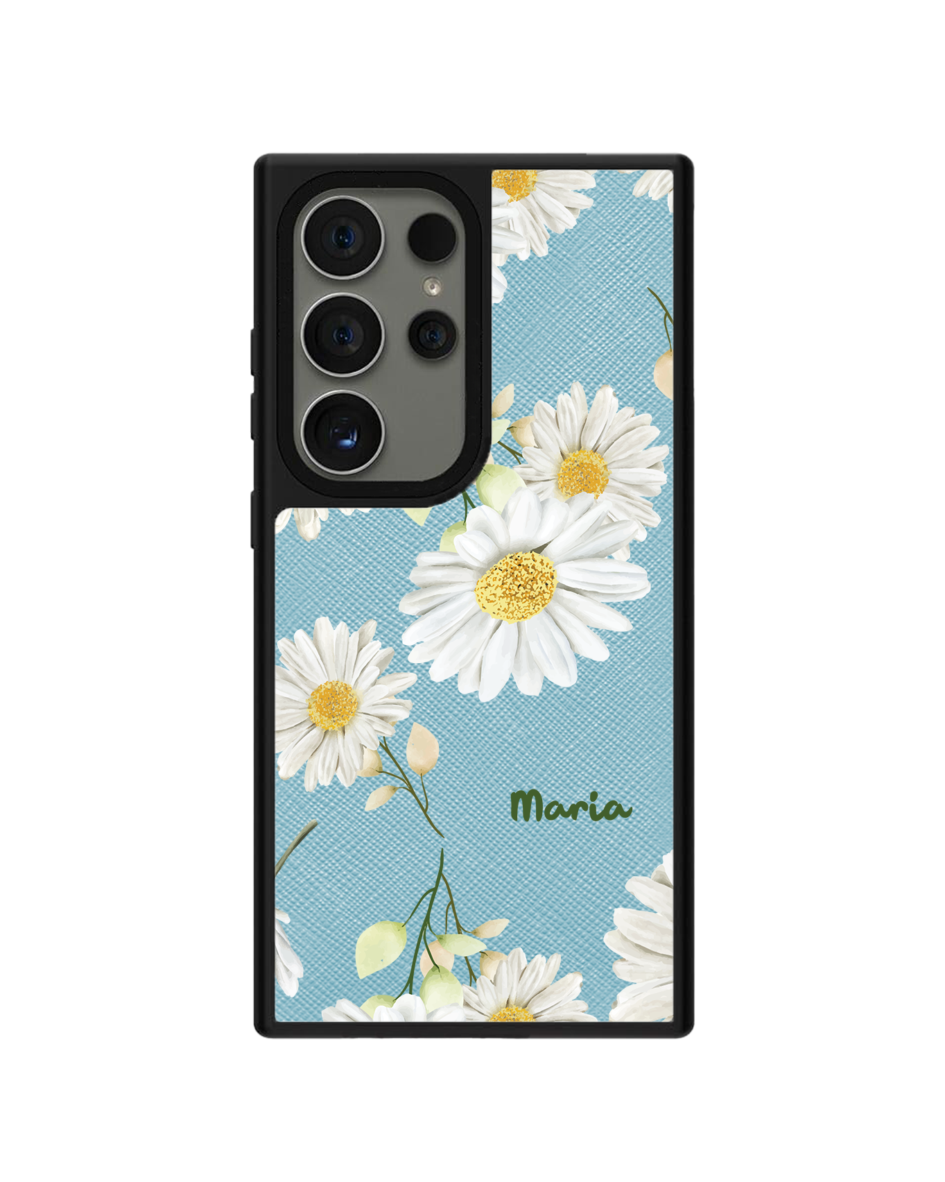 Android Leather Grip - October Chrysanthemum