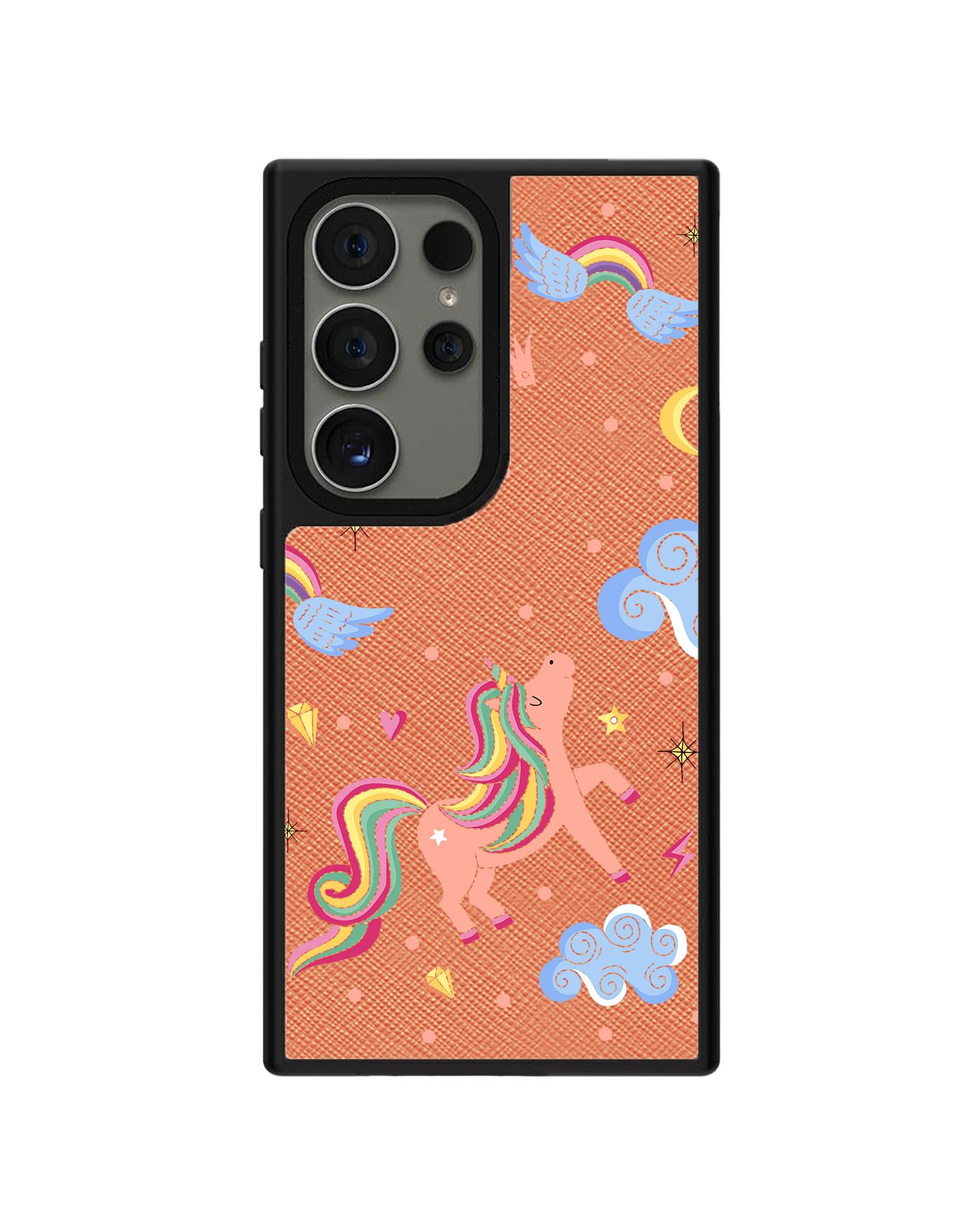 Android Leather Grip - Pegasus in Fairytale