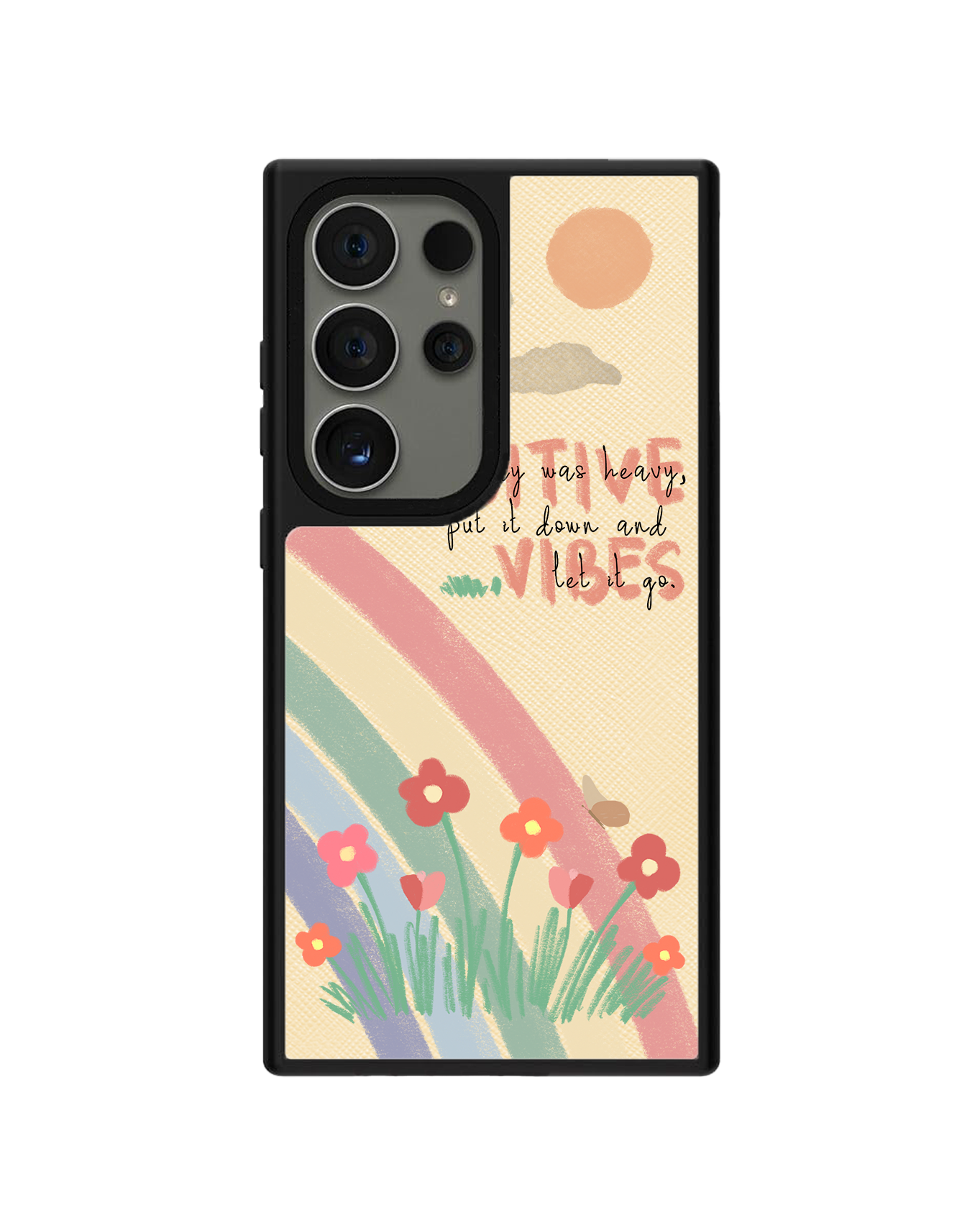 Android Leather Grip - Positive Vibes