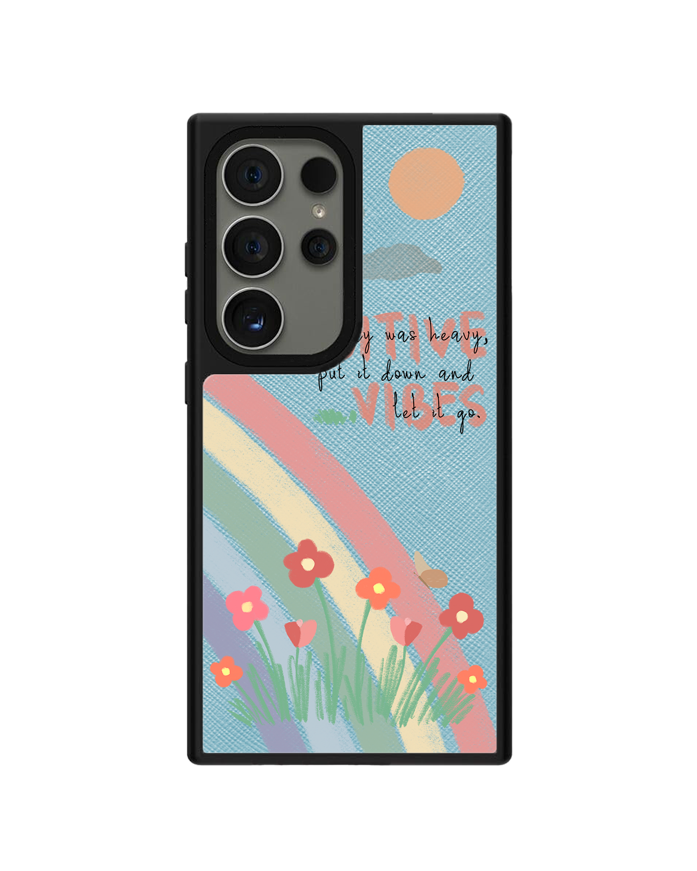 Android Leather Grip - Positive Vibes