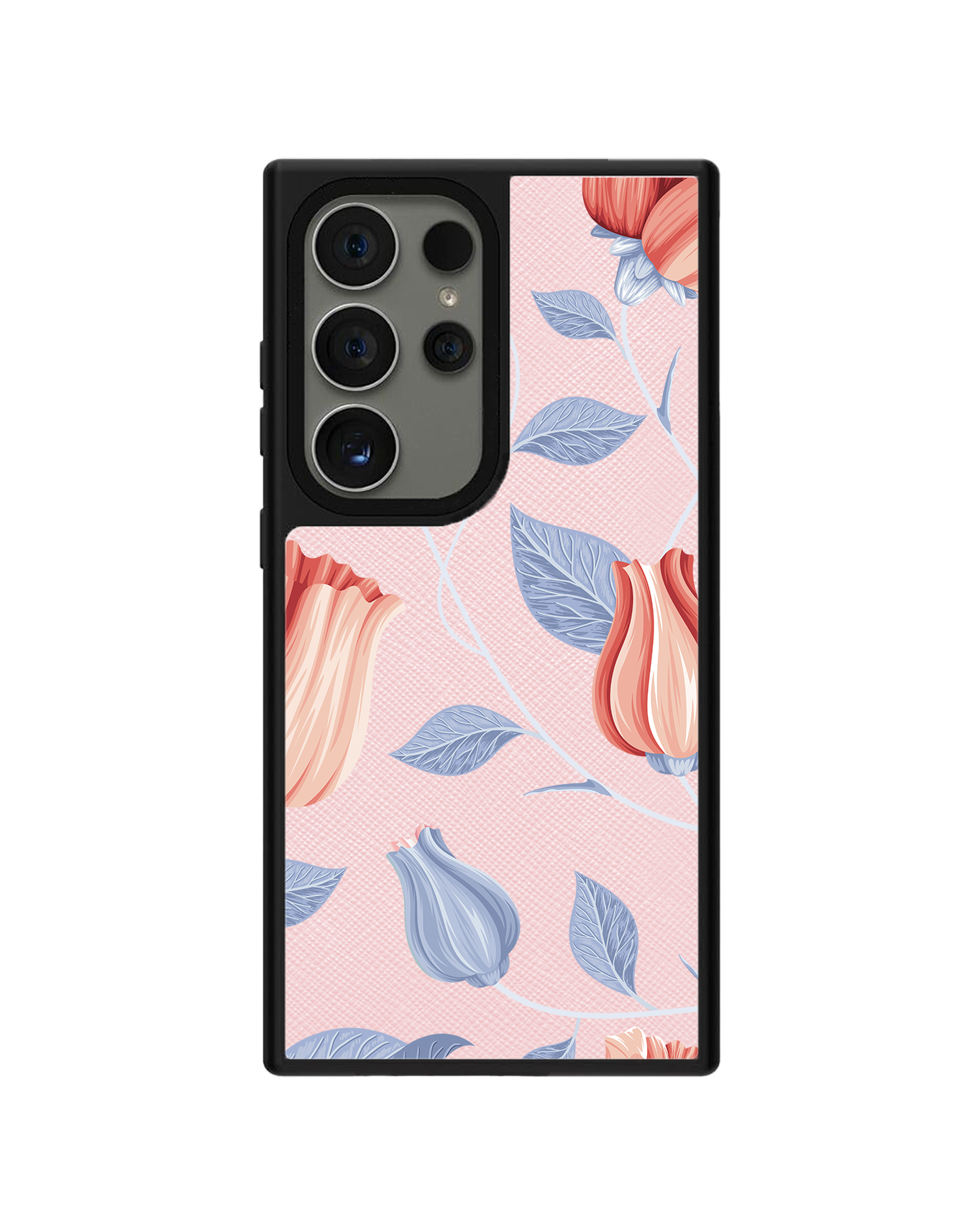 Android Leather Grip - Red Tulip