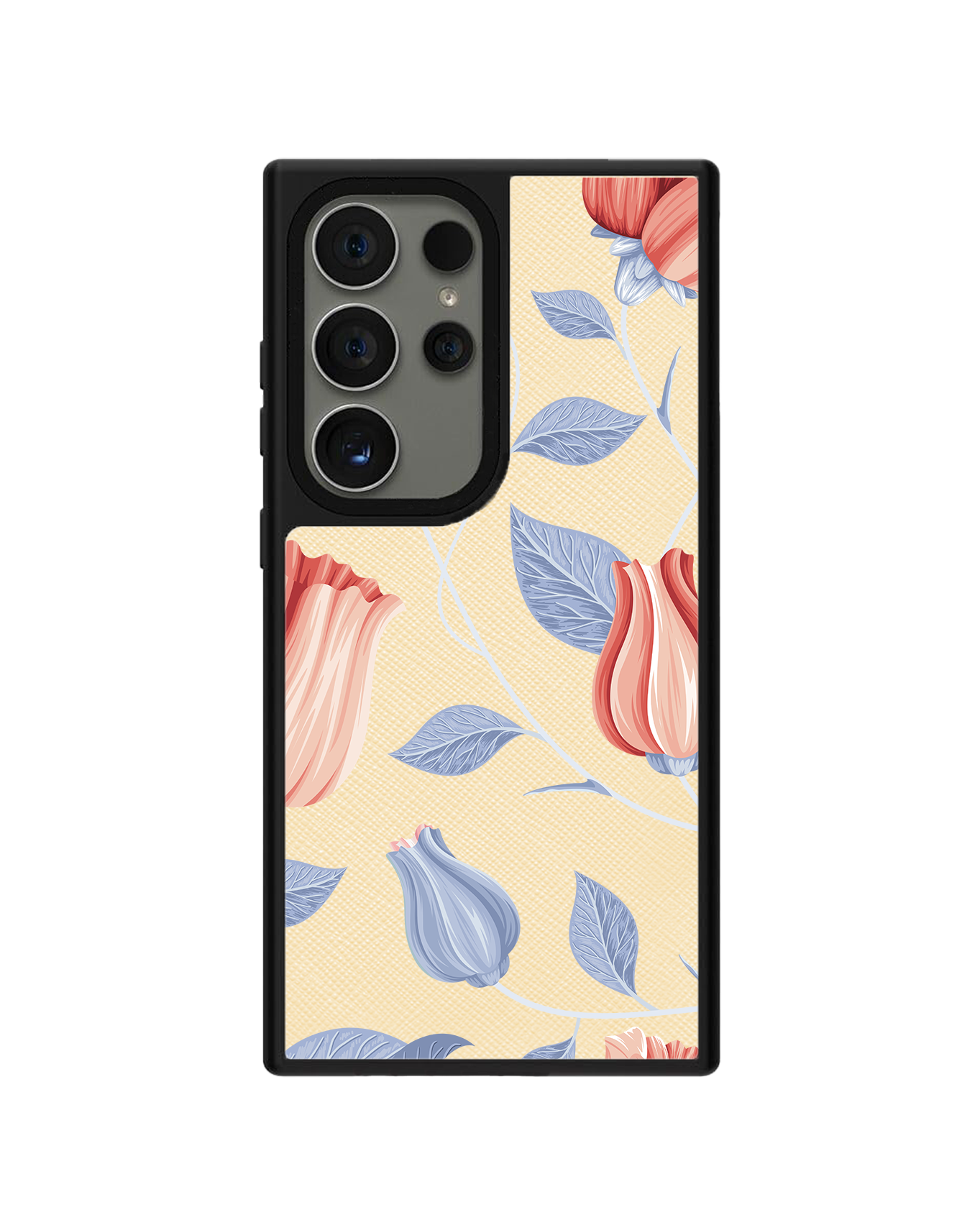 Android Leather Grip - Red Tulip