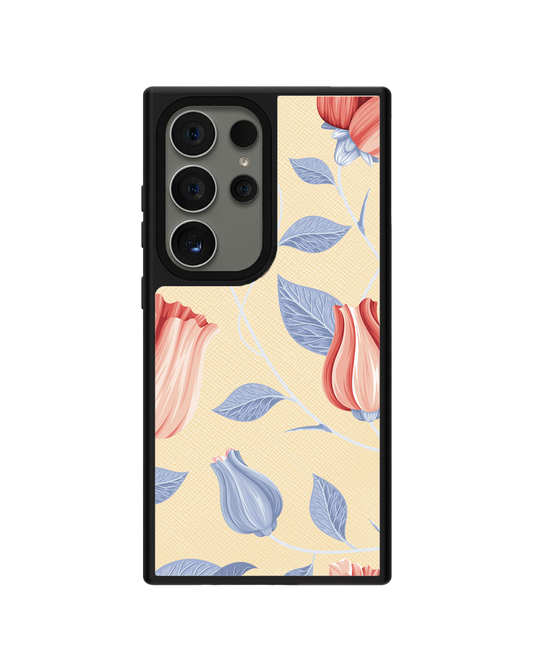 Android Leather Grip - Red Tulip