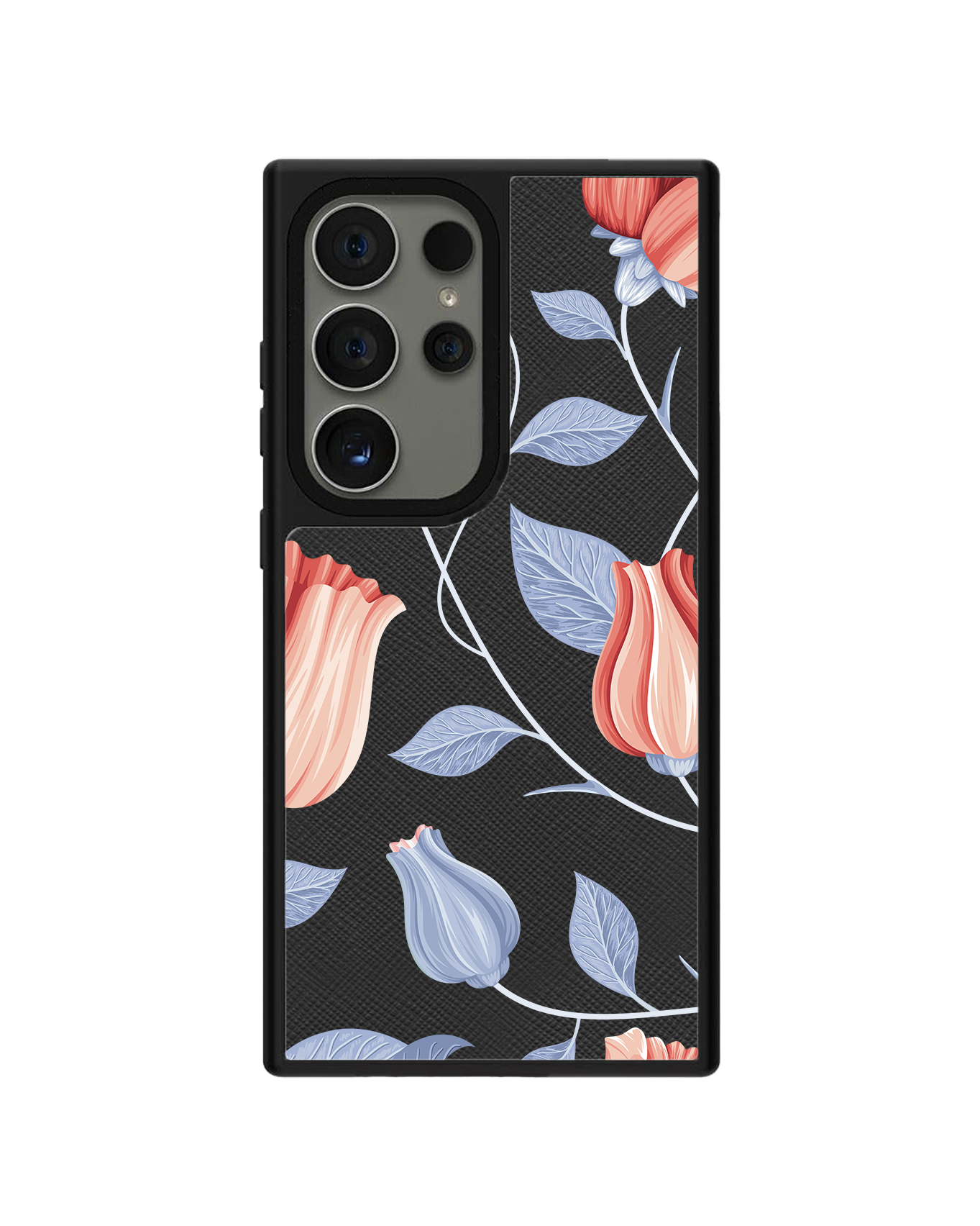 Android Leather Grip - Red Tulip