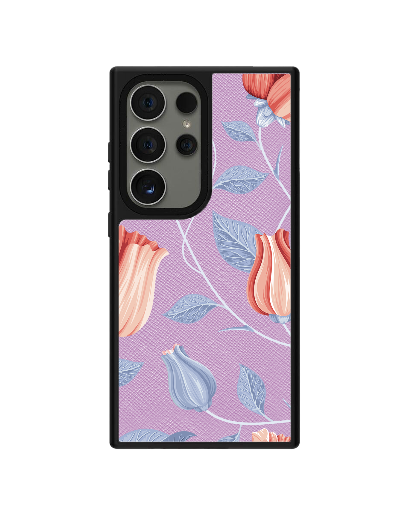 Android Leather Grip - Red Tulip