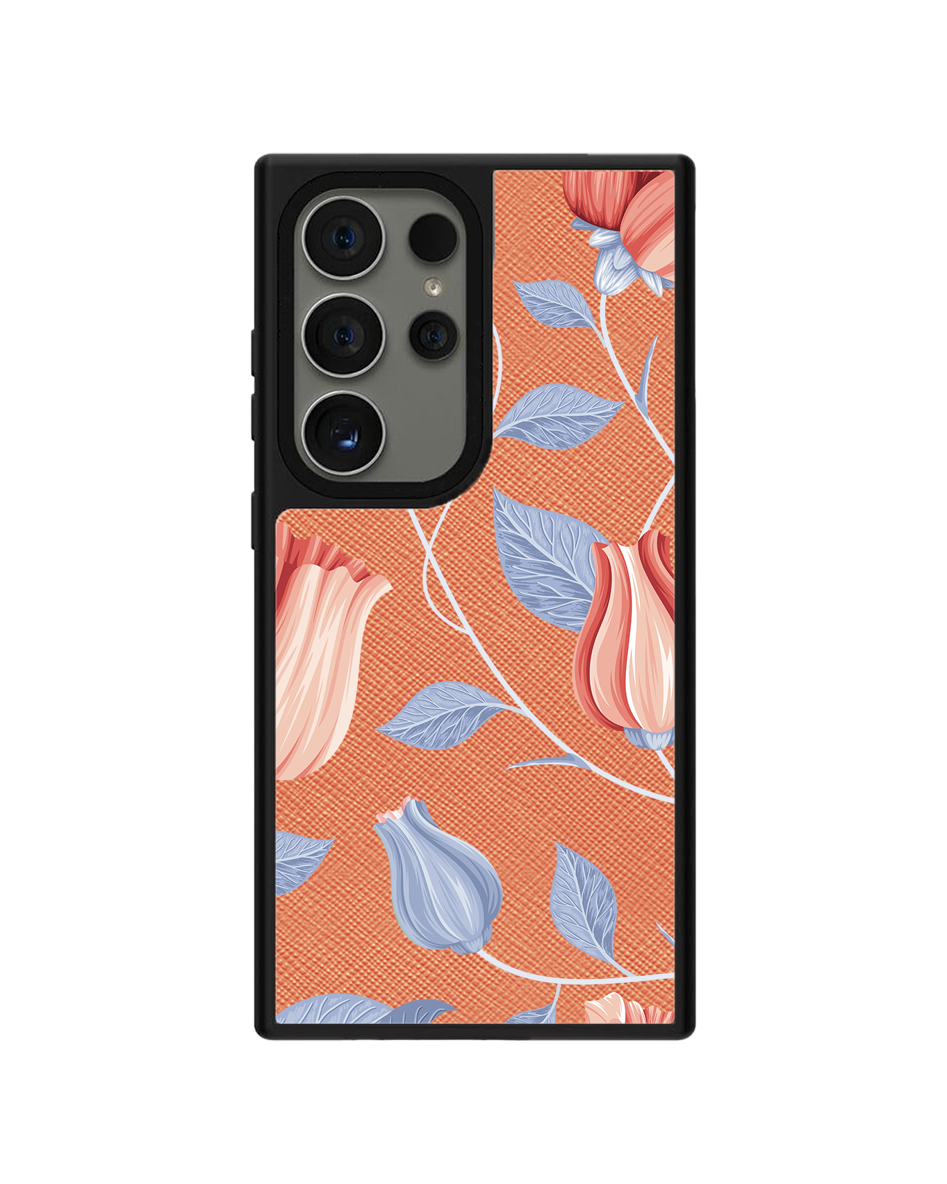 Android Leather Grip - Red Tulip