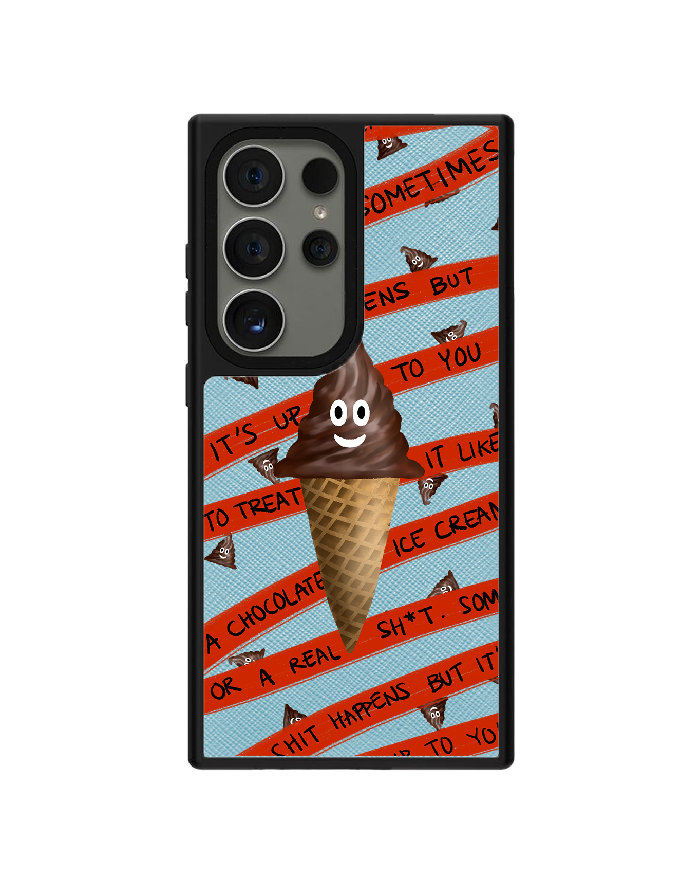 Android Leather Grip - Oh.. Sh*t Happens