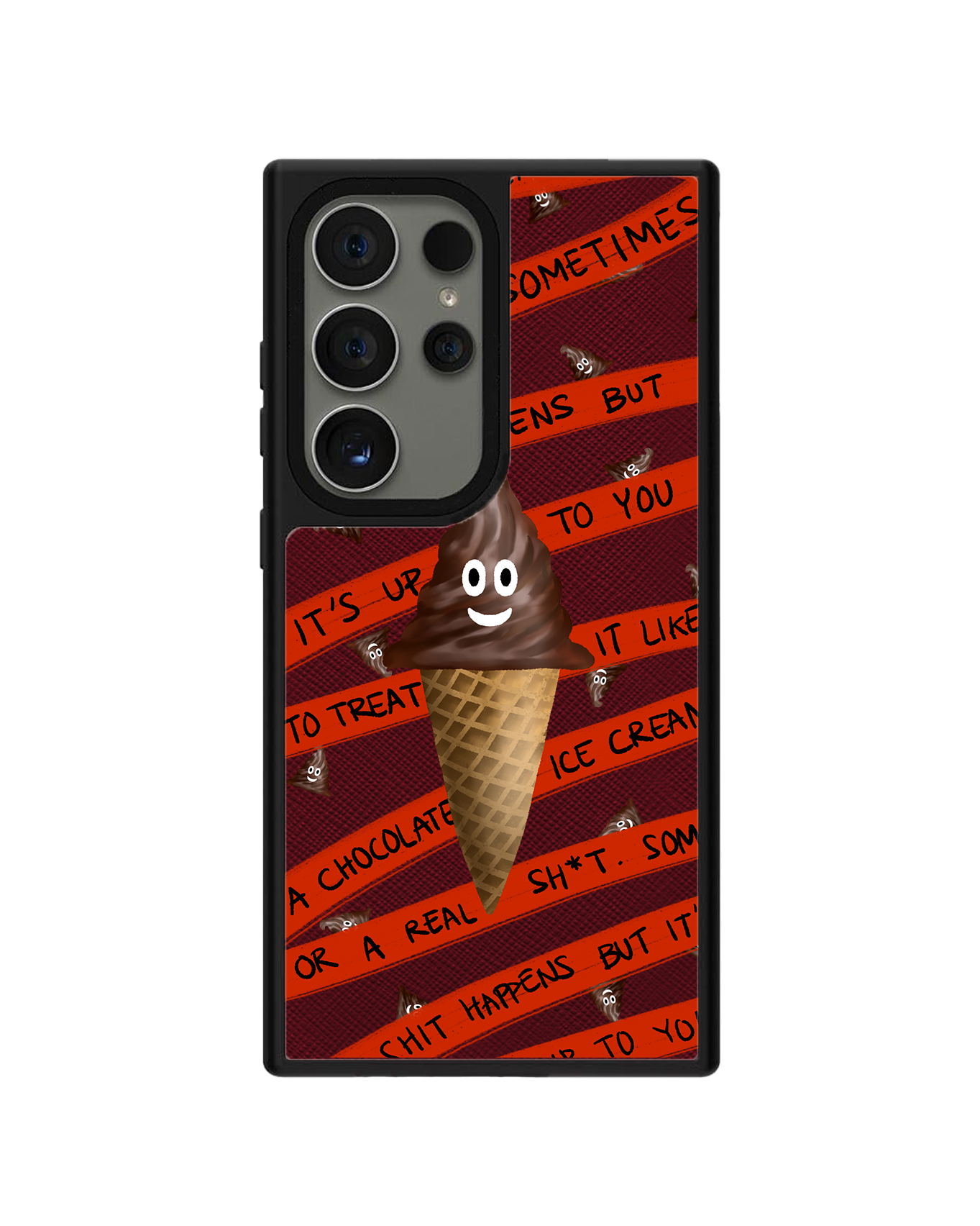 Android Leather Grip - Oh.. Sh*t Happens