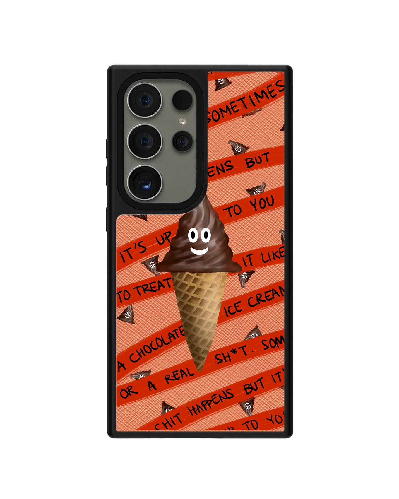 Android Leather Grip - Oh.. Sh*t Happens