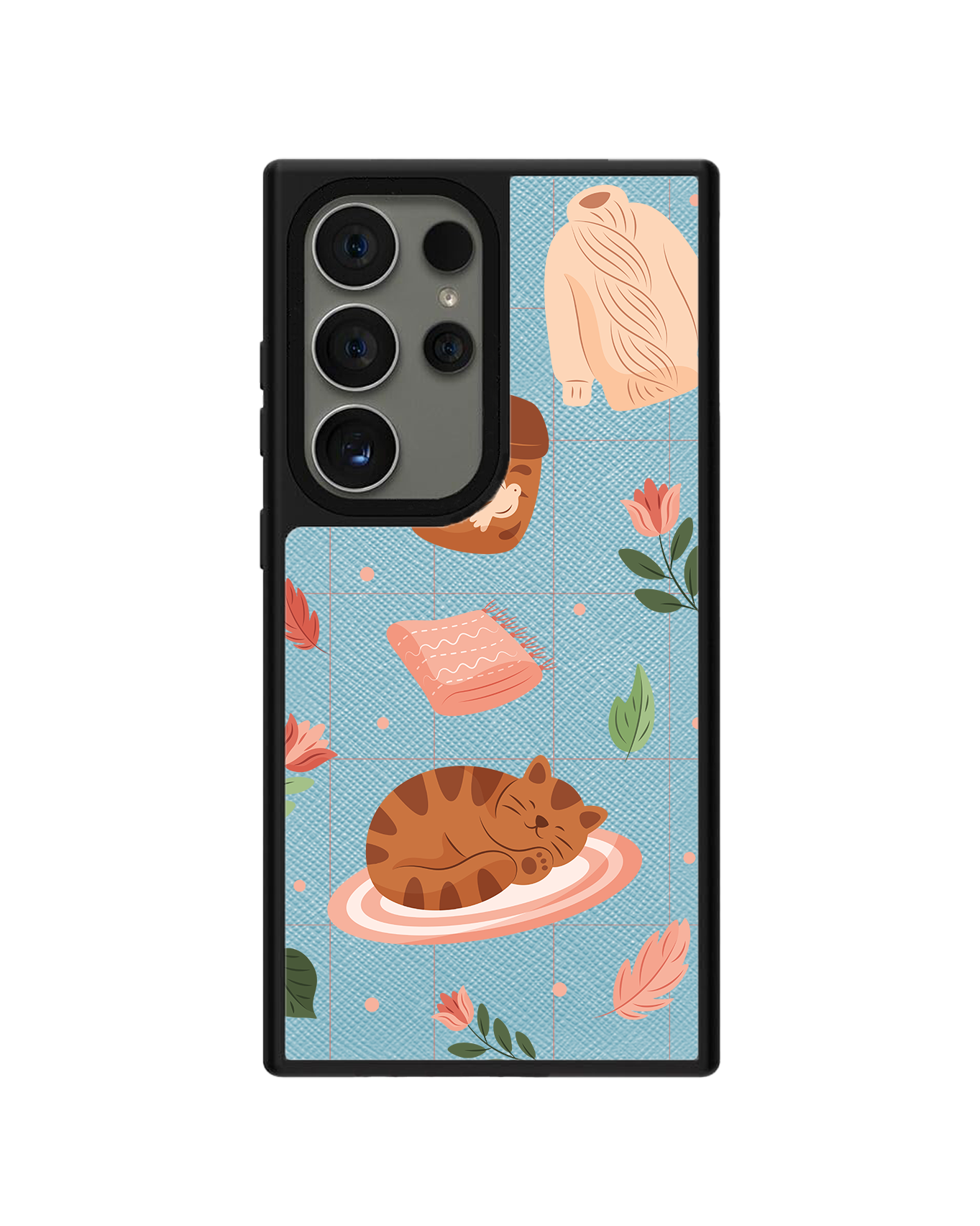 Android Leather Grip - Sleepy Autumn