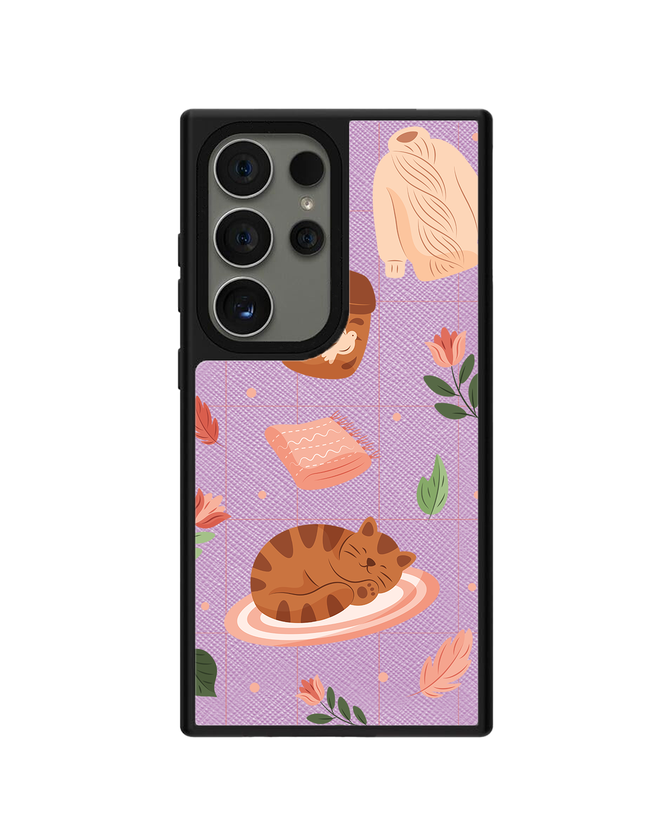 Android Leather Grip - Sleepy Autumn