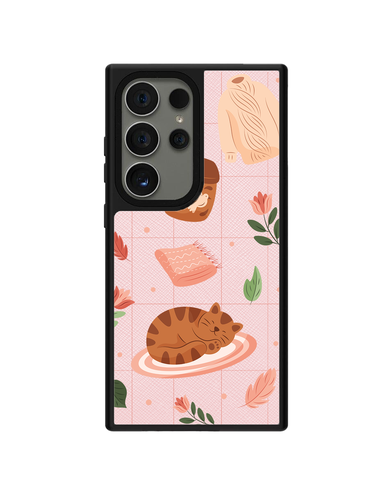Android Leather Grip - Sleepy Autumn