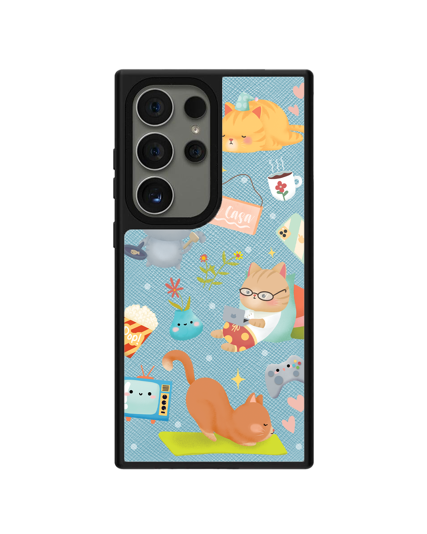 Android Leather Grip - Stay Home