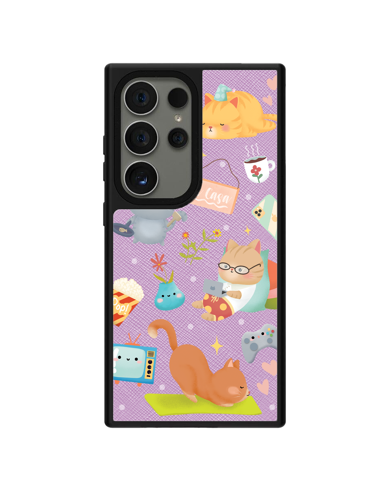 Android Leather Grip - Stay Home
