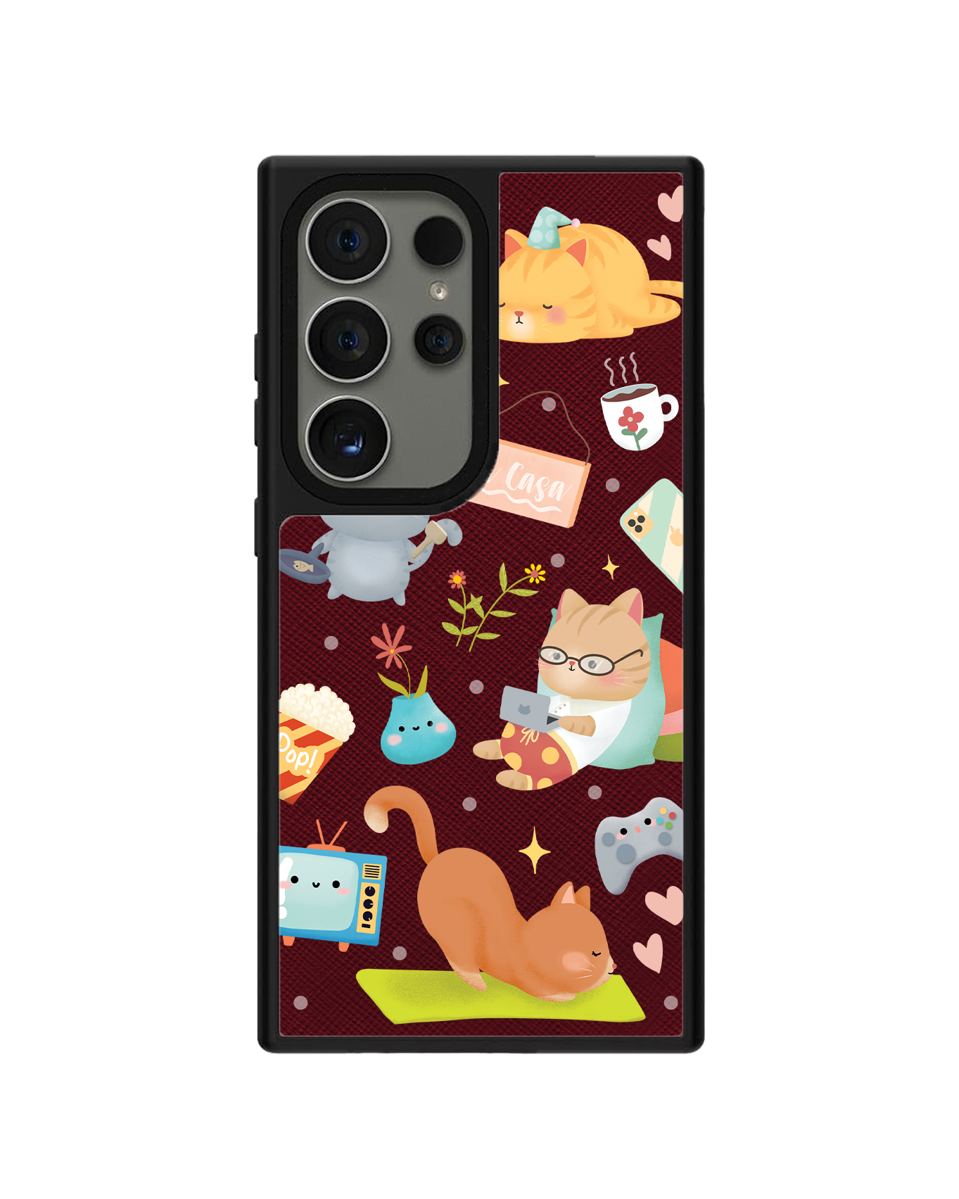 Android Leather Grip - Stay Home