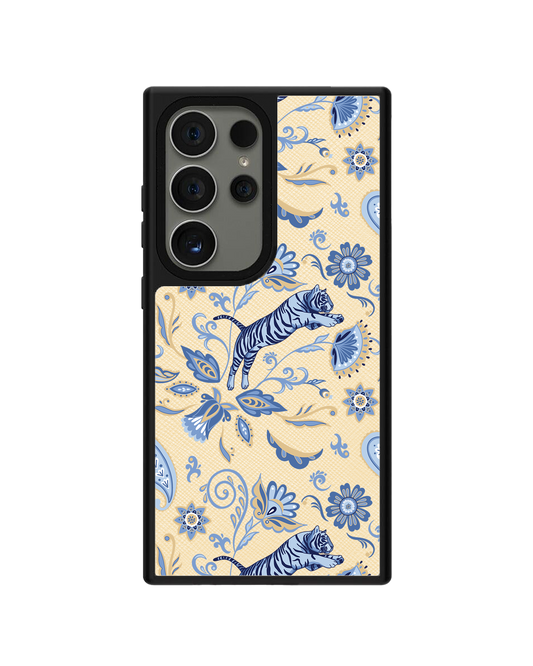 Android Leather Grip - Tiger & Floral