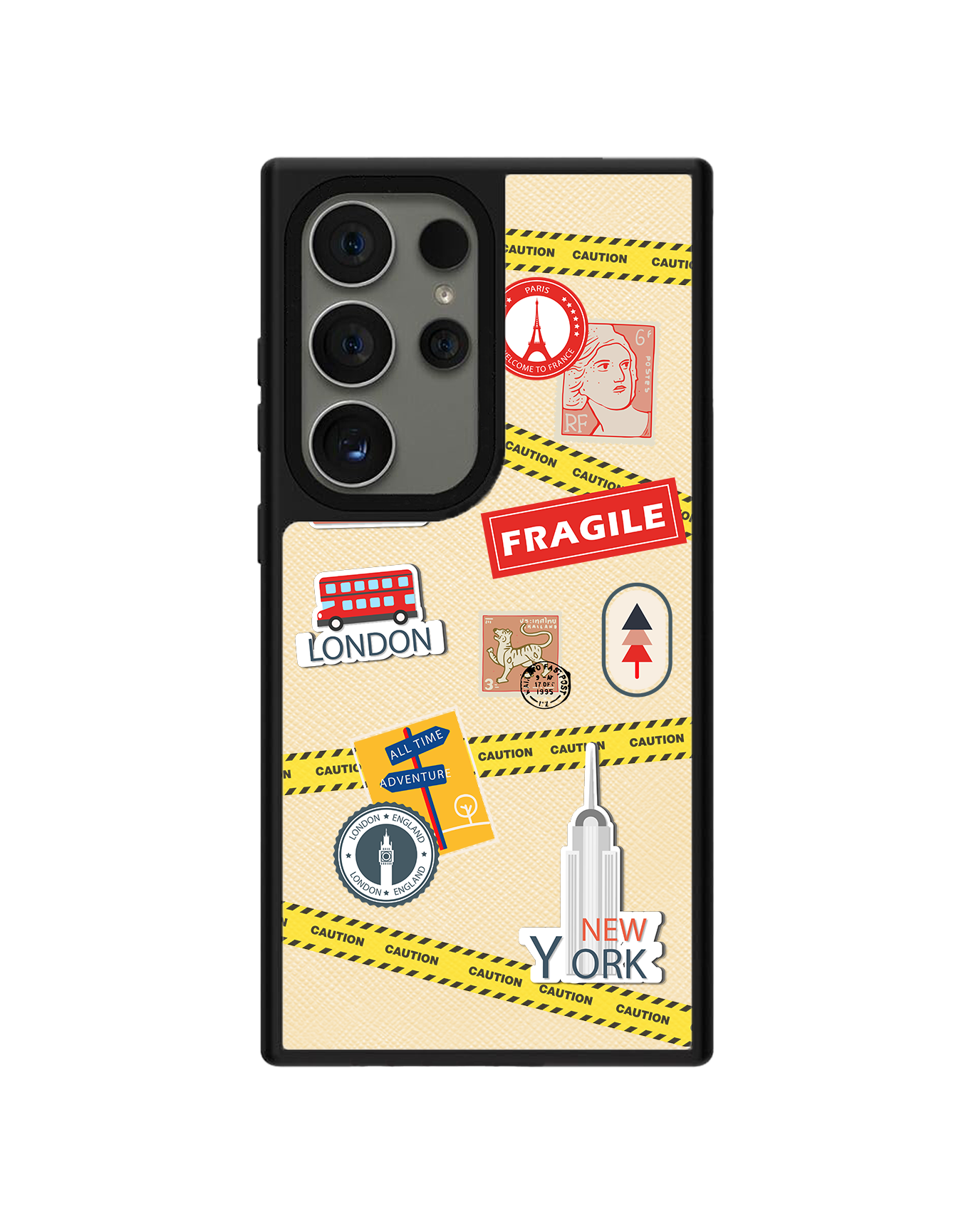 Android Leather Grip - Travel Sticker