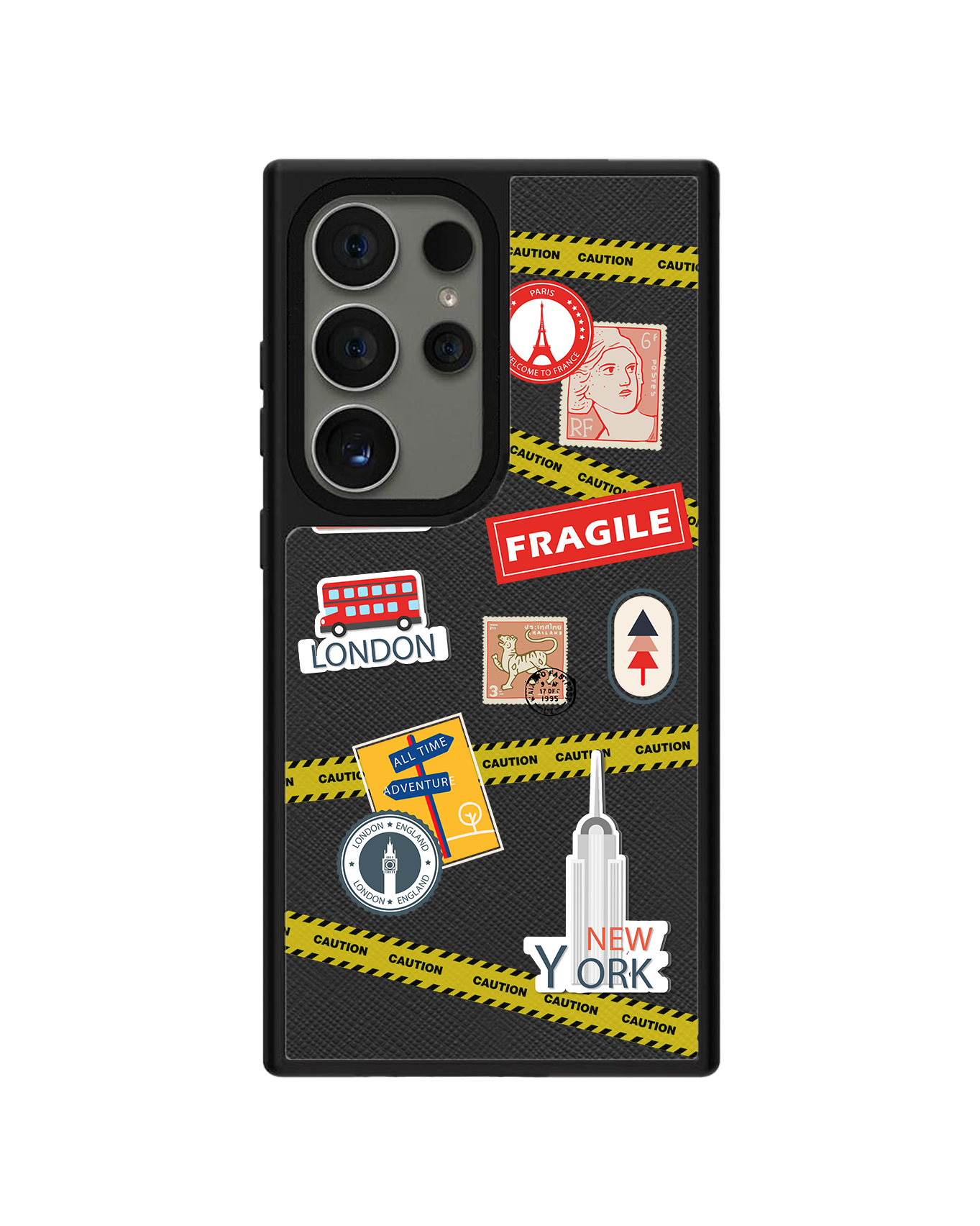 Android Leather Grip - Travel Sticker