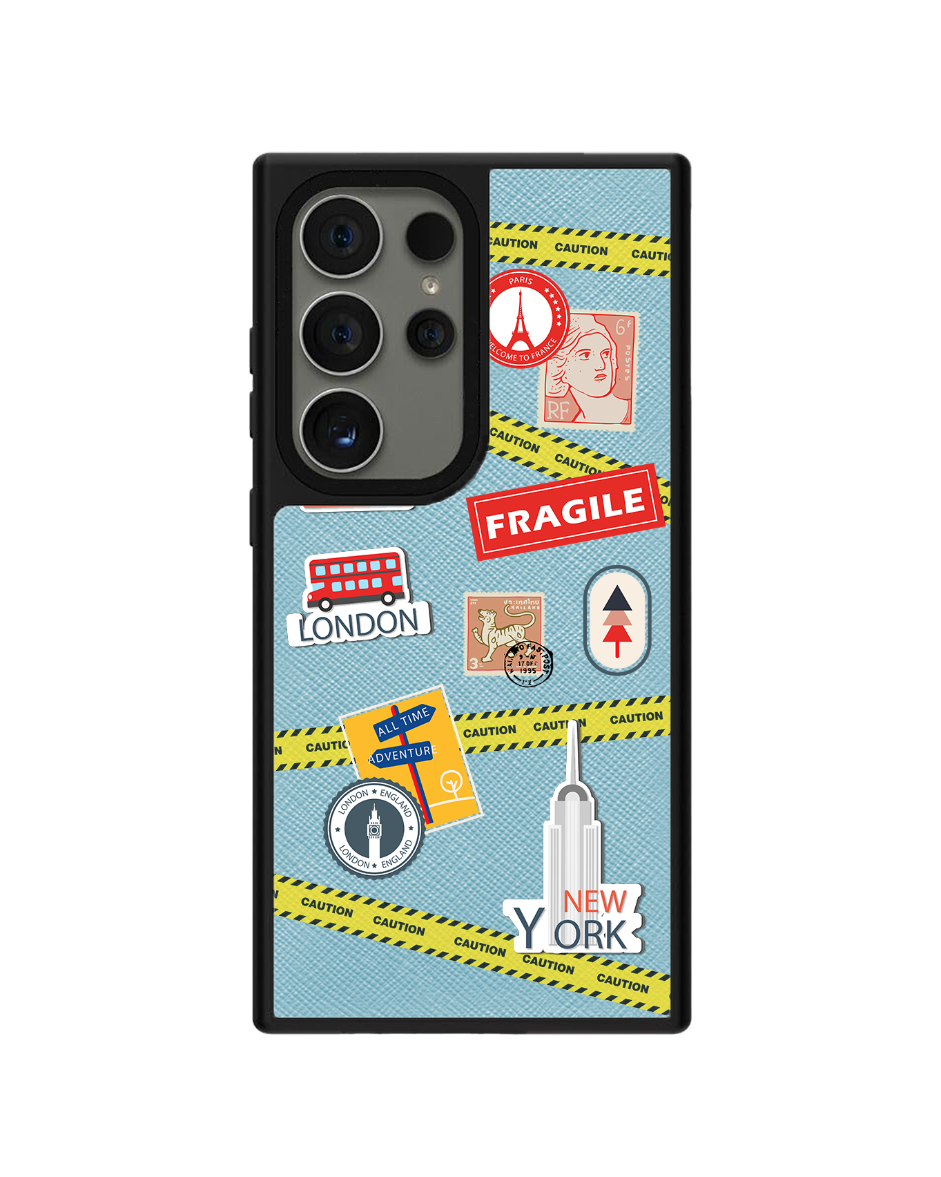 Android Leather Grip - Travel Sticker