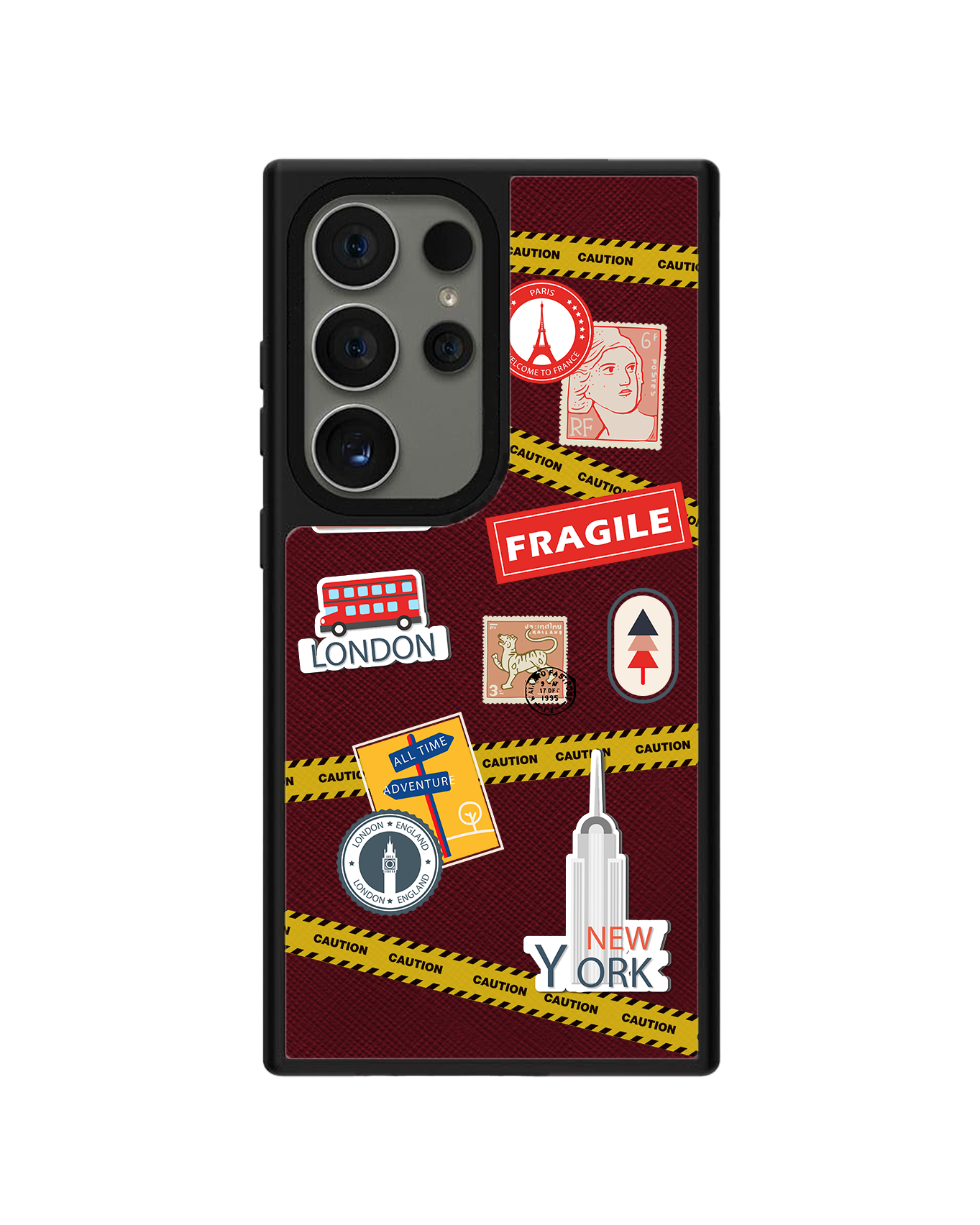 Android Leather Grip - Travel Sticker