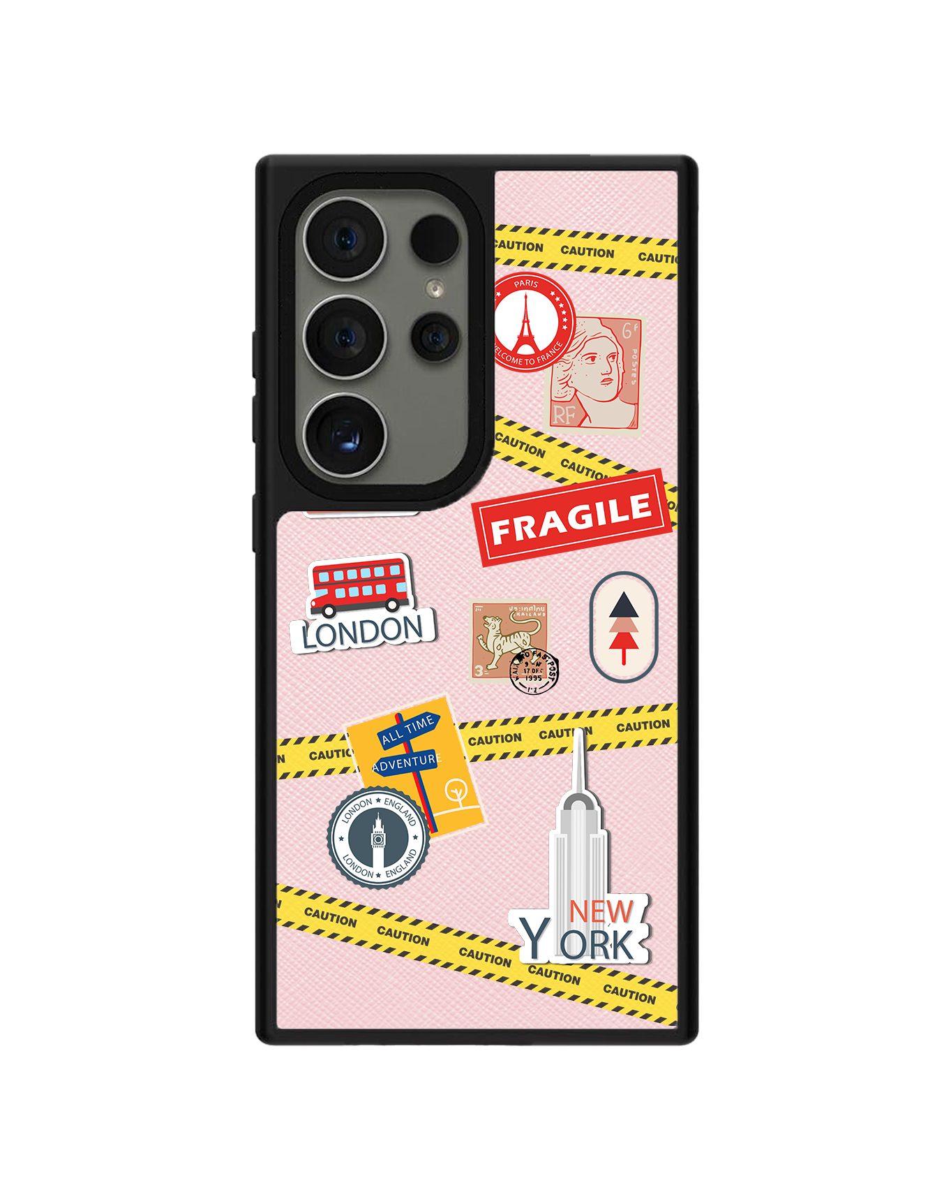 Android Leather Grip - Travel Sticker