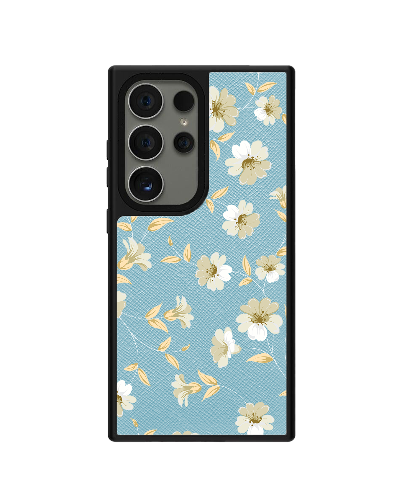 Android Leather Grip - White Magnolia