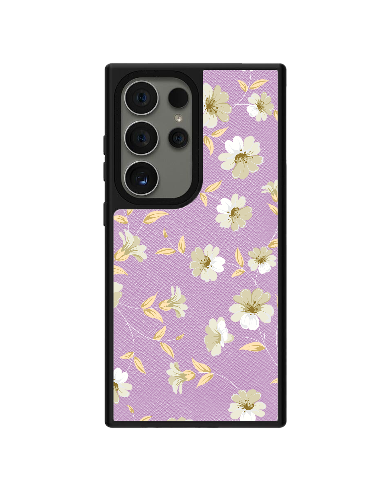 Android Leather Grip - White Magnolia