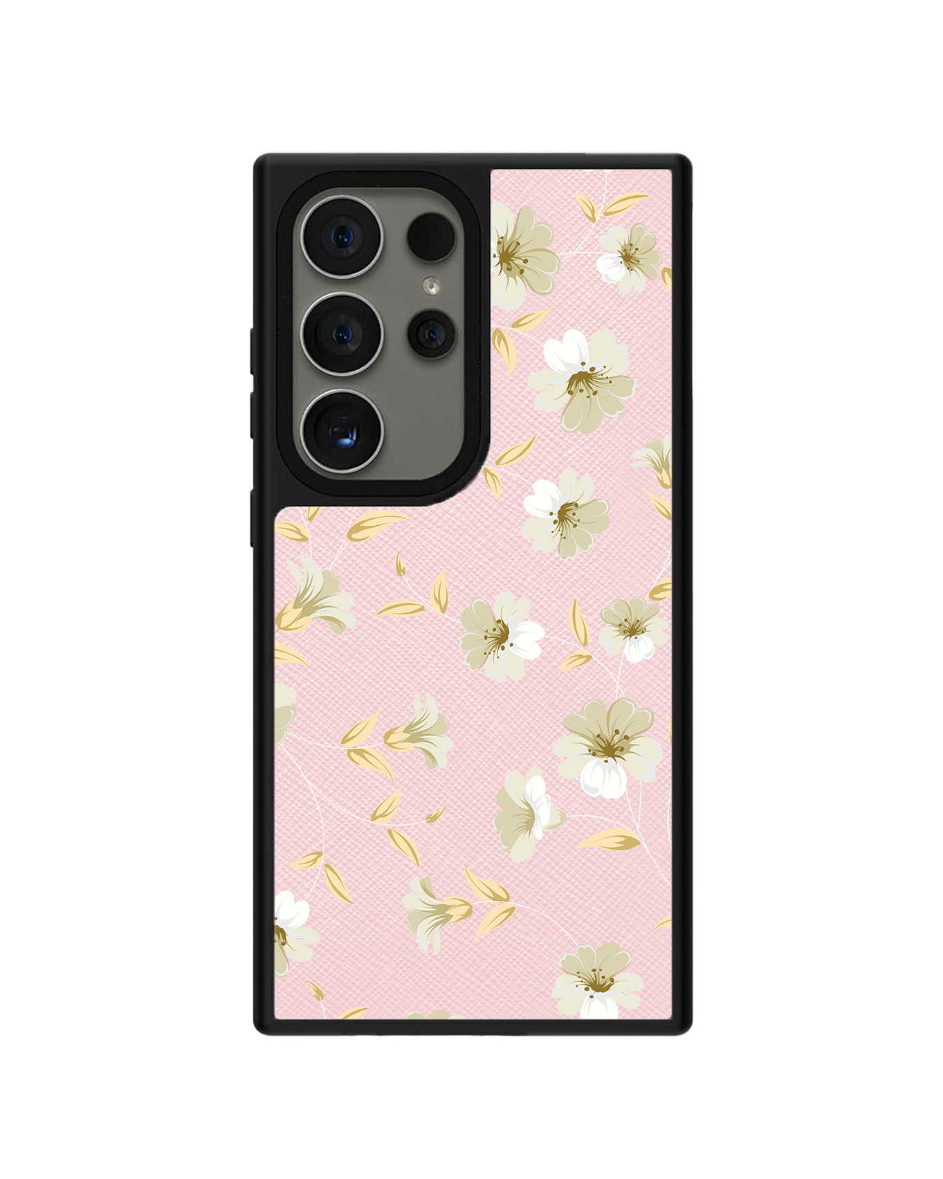 Android Leather Grip - White Magnolia