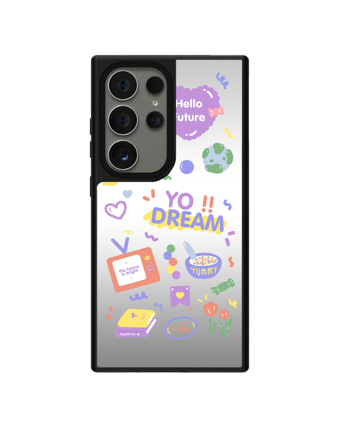 Android Mirror Grip - Hello Future