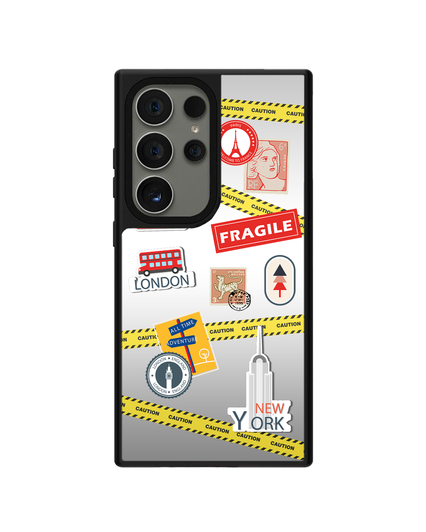 Android Mirror Grip - Travel Stickers