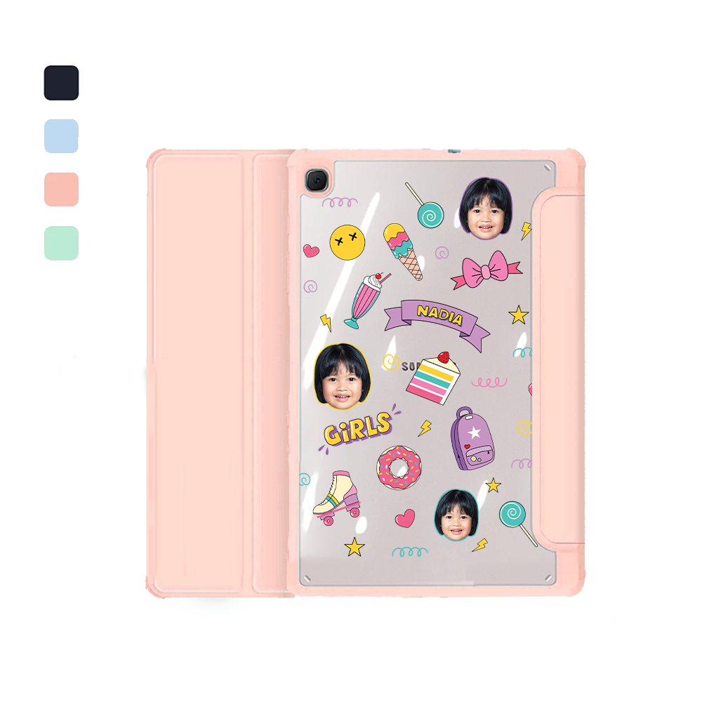 Android Tab Acrylic Flipcover - Face Grid Comic