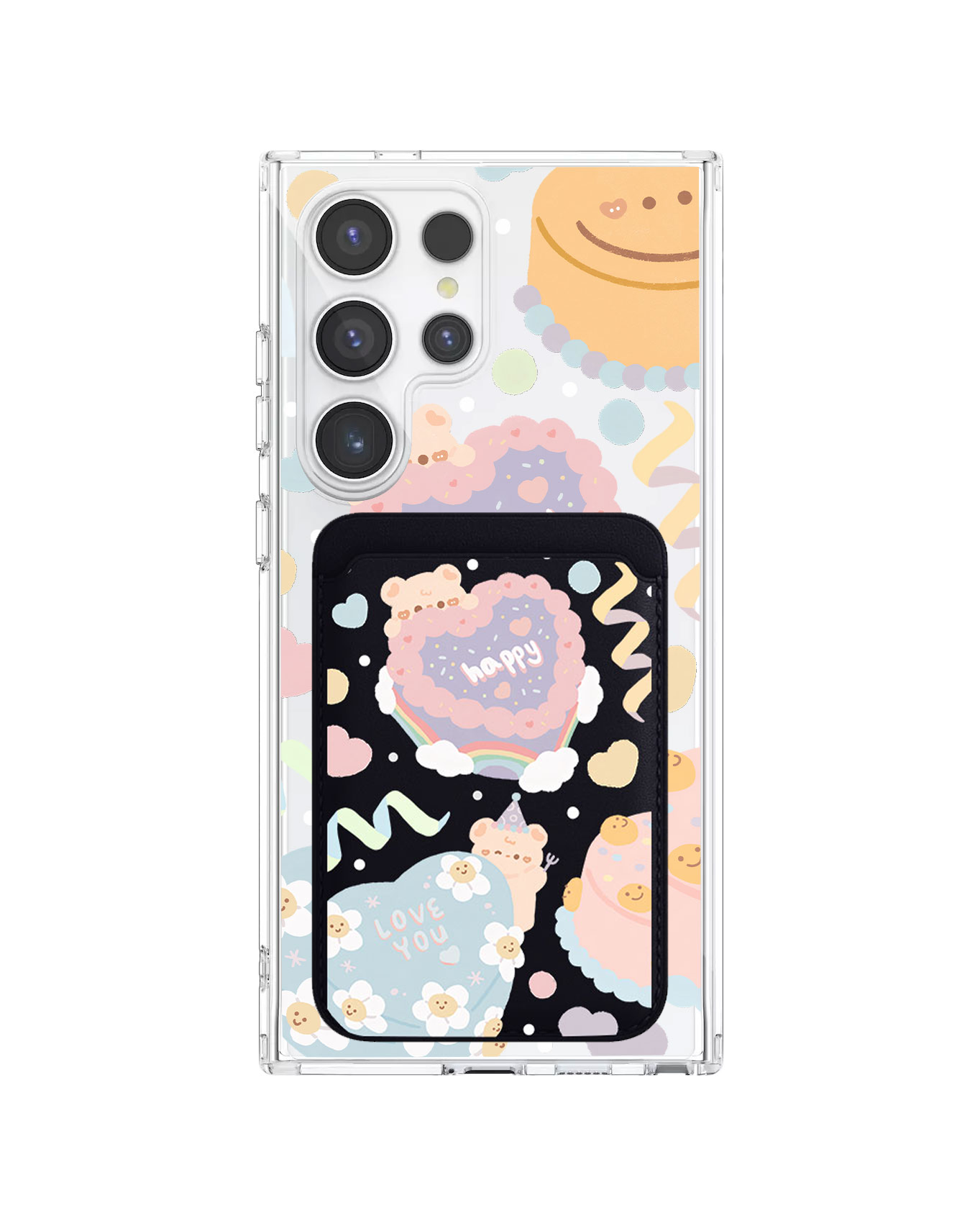 Android Magnetic Wallet Case - Cake Party